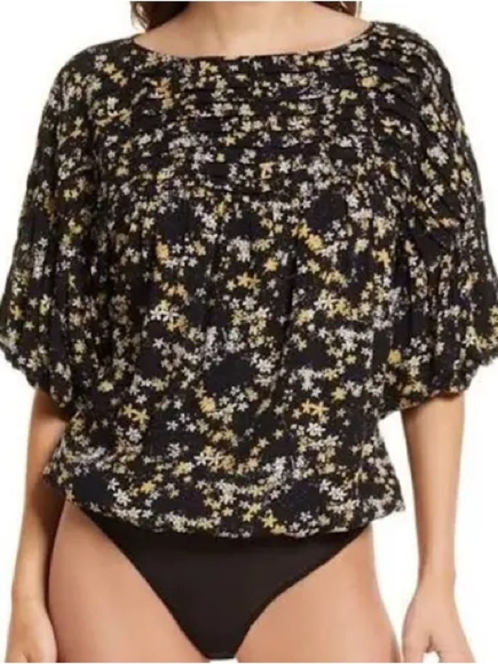 Intimately Free People Dessa Bodysuit Size Large Floral Boho